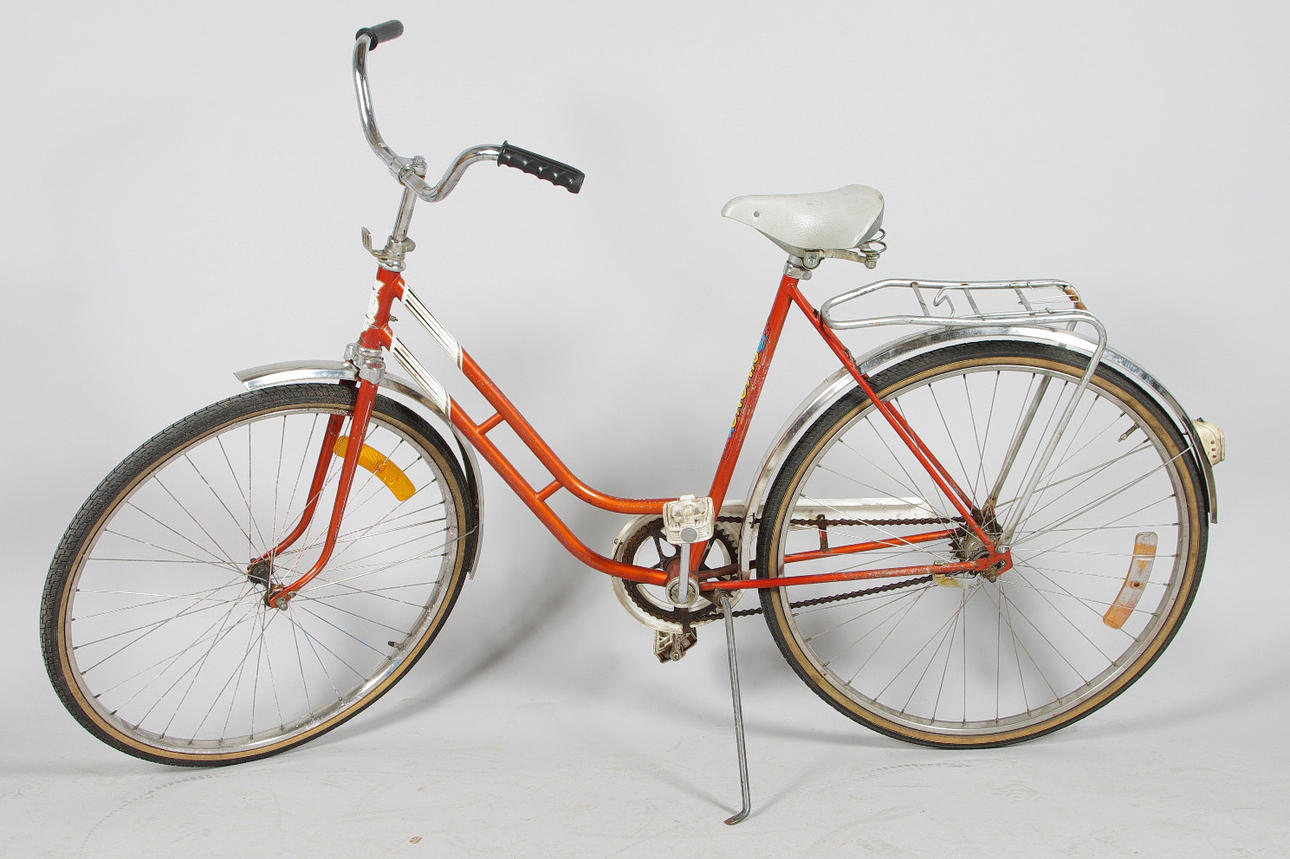 DAMCYKEL, rödmålad.