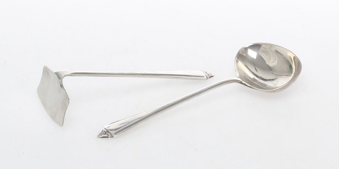 BARNMATSSET, 2 delar, silver, stämplad W.A, Birmingham England 1922.