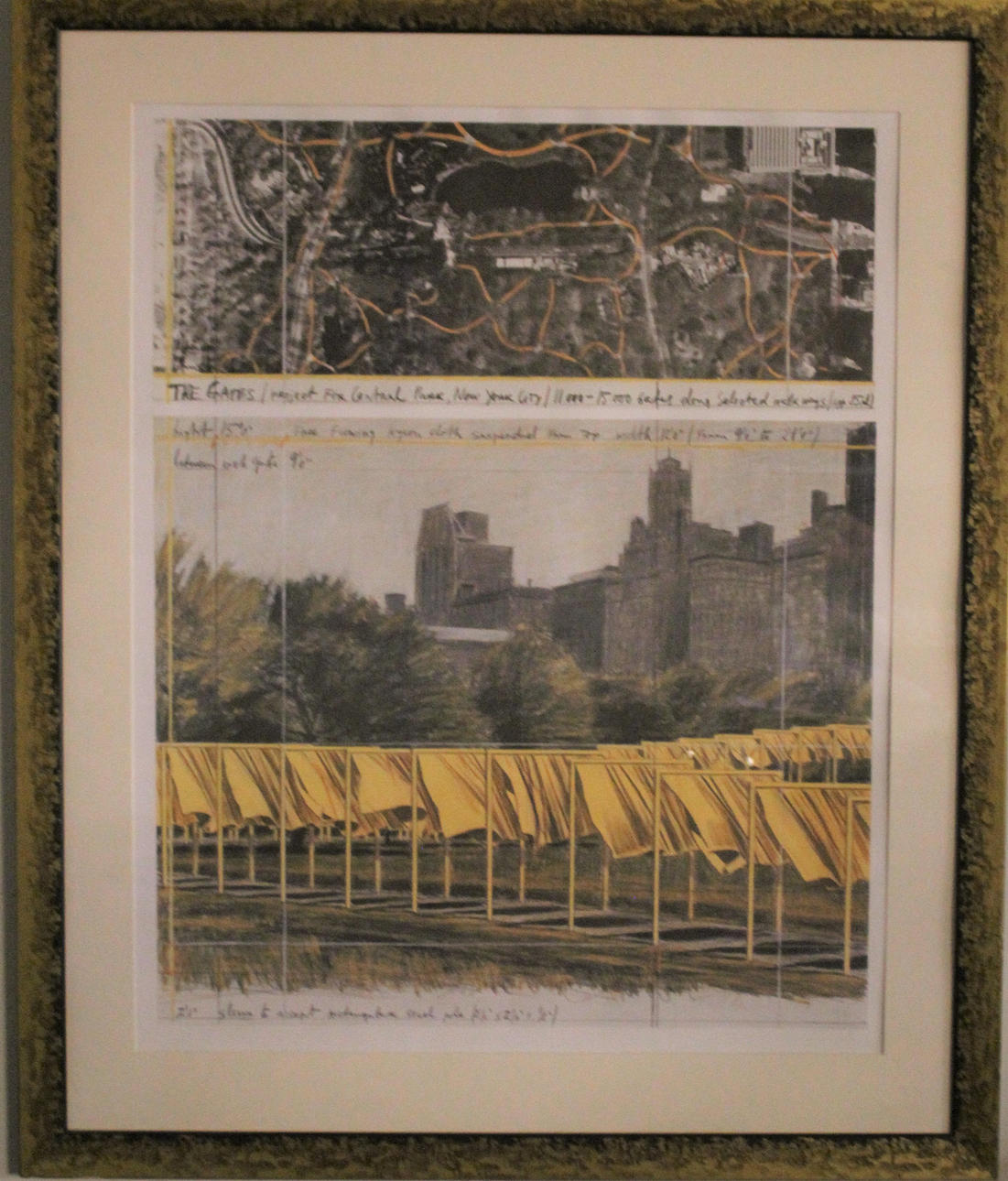 COLLAGE, The Gates-Installation im New Yorker Central Park.