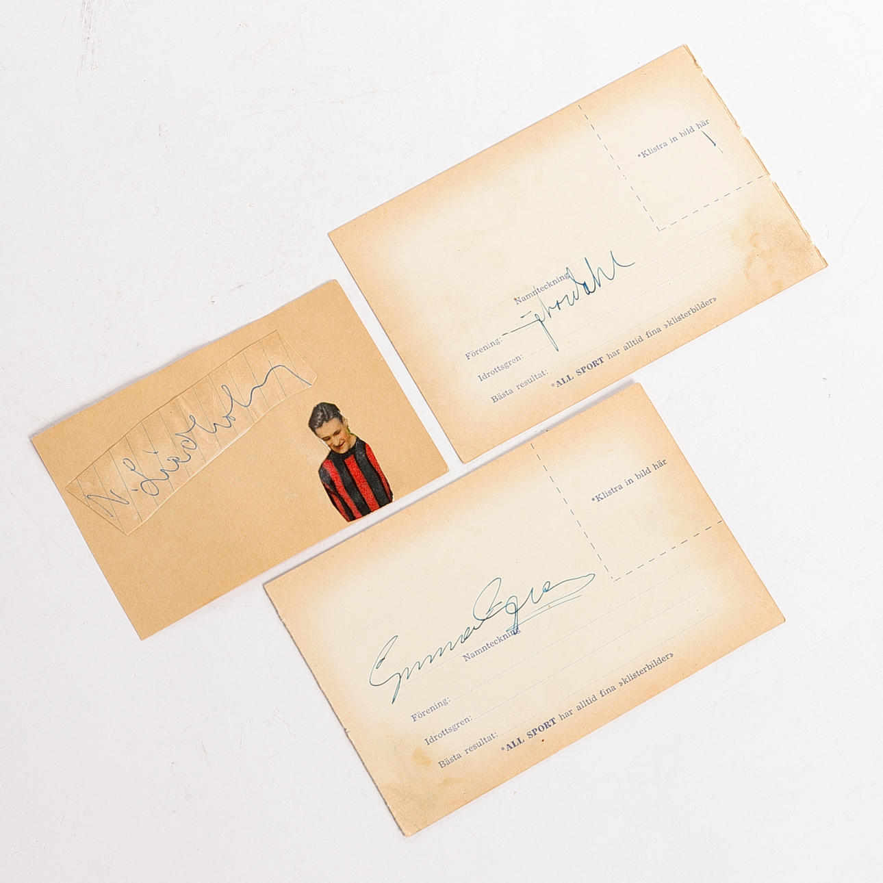 GRE-NO-LI, autografer.