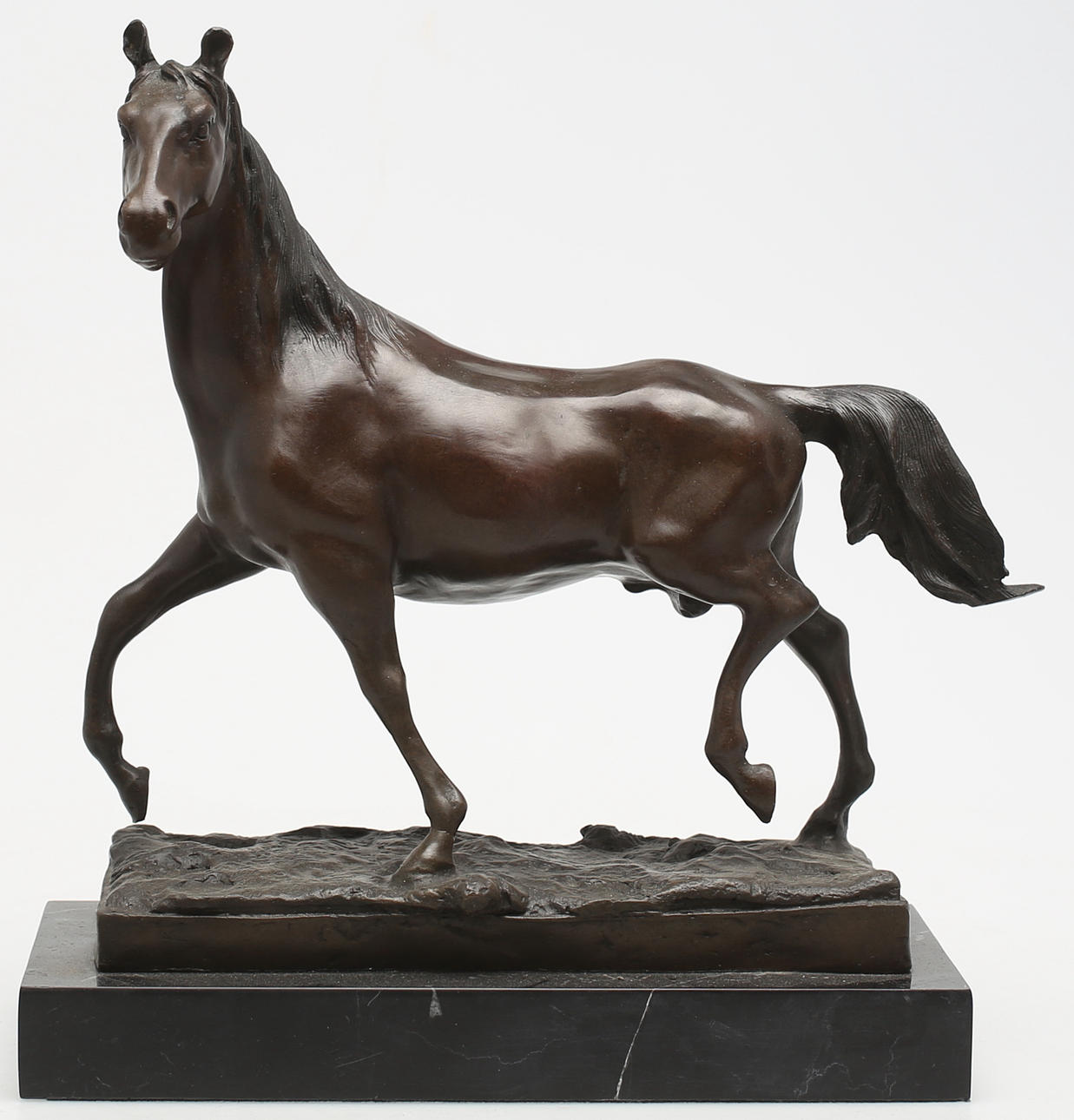 OKÄND KONSTNÄR. Häst. Brons. Osignerad.