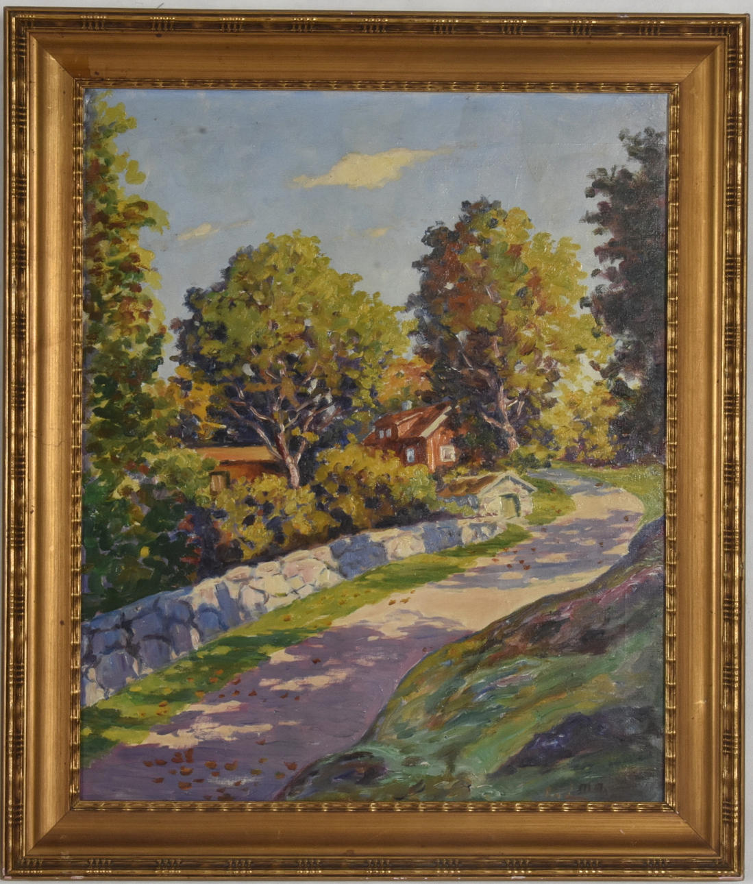 OIDENTIFIERAD KONSTNÄR. Olja på duk.