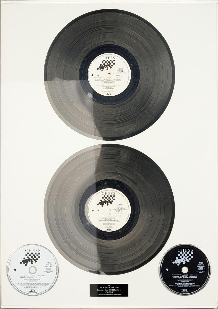 SCHACH, Platinscheiben.