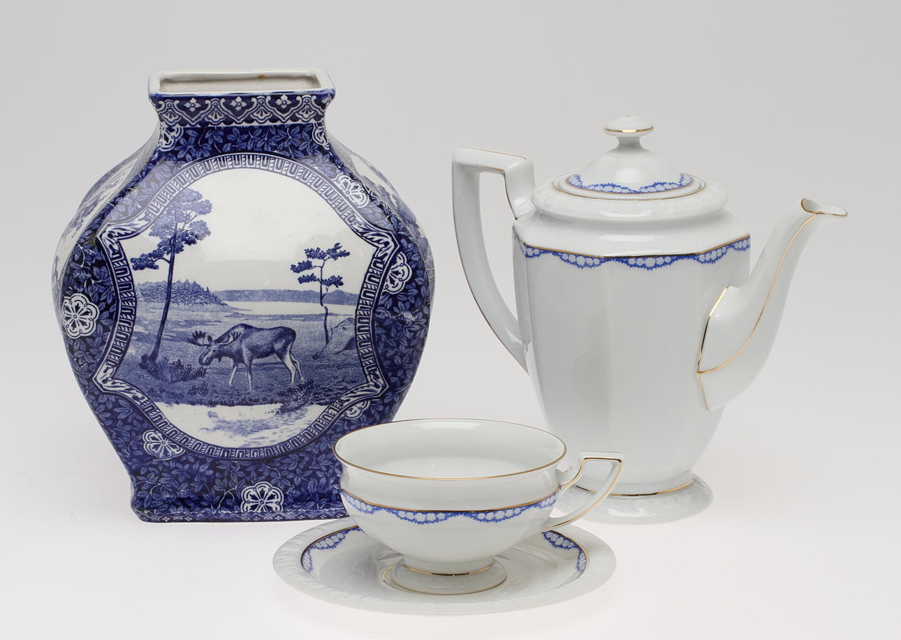 TESERVISDELAR, 8 delar, "Maria", Rosenthal, VAS, Rörstrand, 1900-tal.