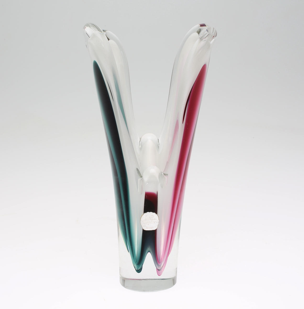 COQUILLE, Flygsfors glasbruk, daterad 1958.