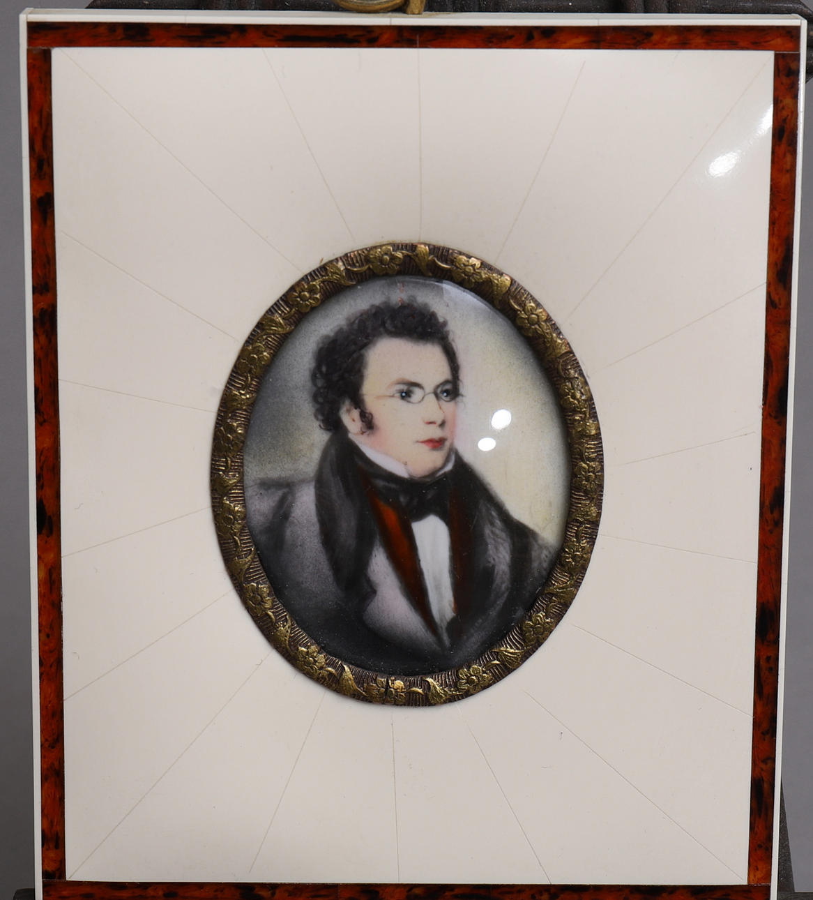 MINIATURMALEREI, Franz Schubert, Elfenbein.