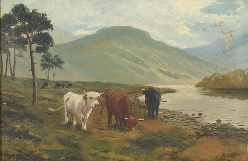 OIDENTIFIERAD KONSTNÄR. Olja på duk.