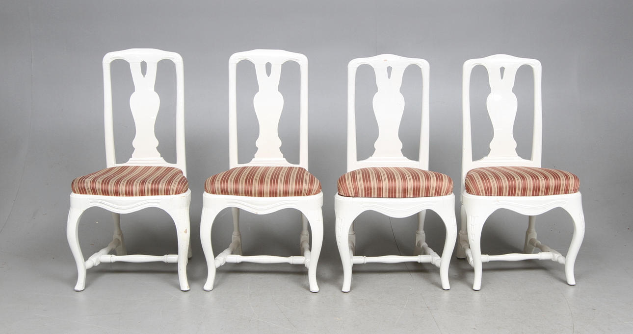 STOLAR, 4 st, rokokostil, 1900 talets första hälft.