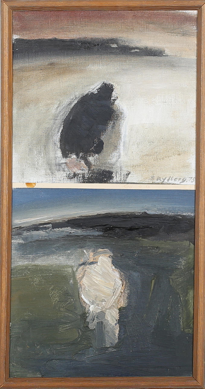 SVANTE RYDBERG. Två i en. Olja på duk. Signerad S Rydberg.