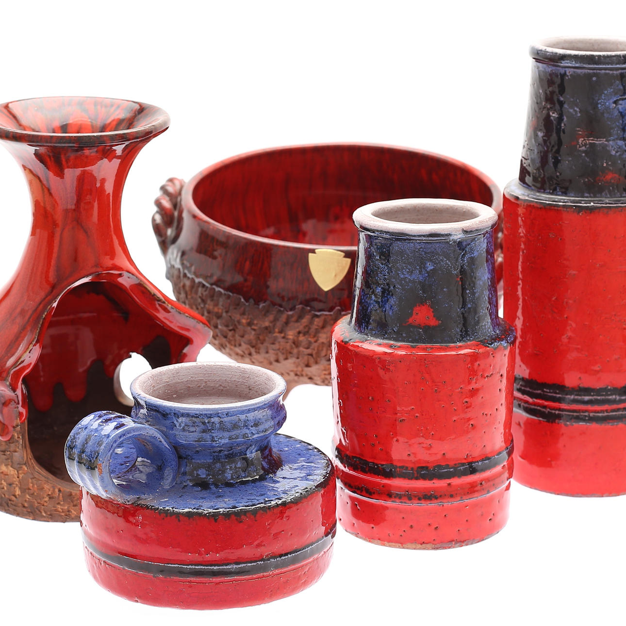 KERAMIK, 5 stk., Ernst Faxe, Danmark.