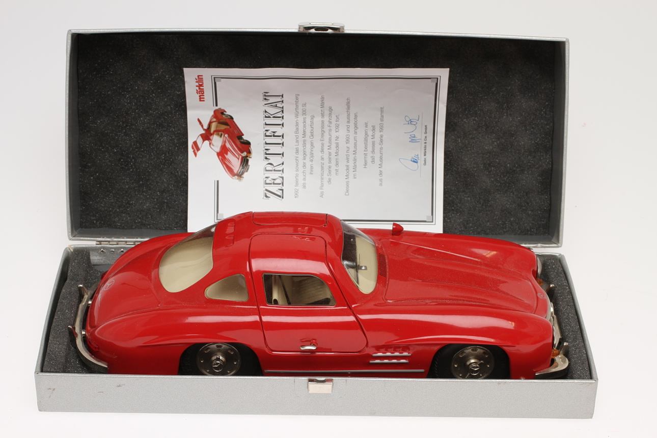 MÄRKLIN Museumsmodell 1092 ORIGINALLÅDA MED CERTIFIKAT.