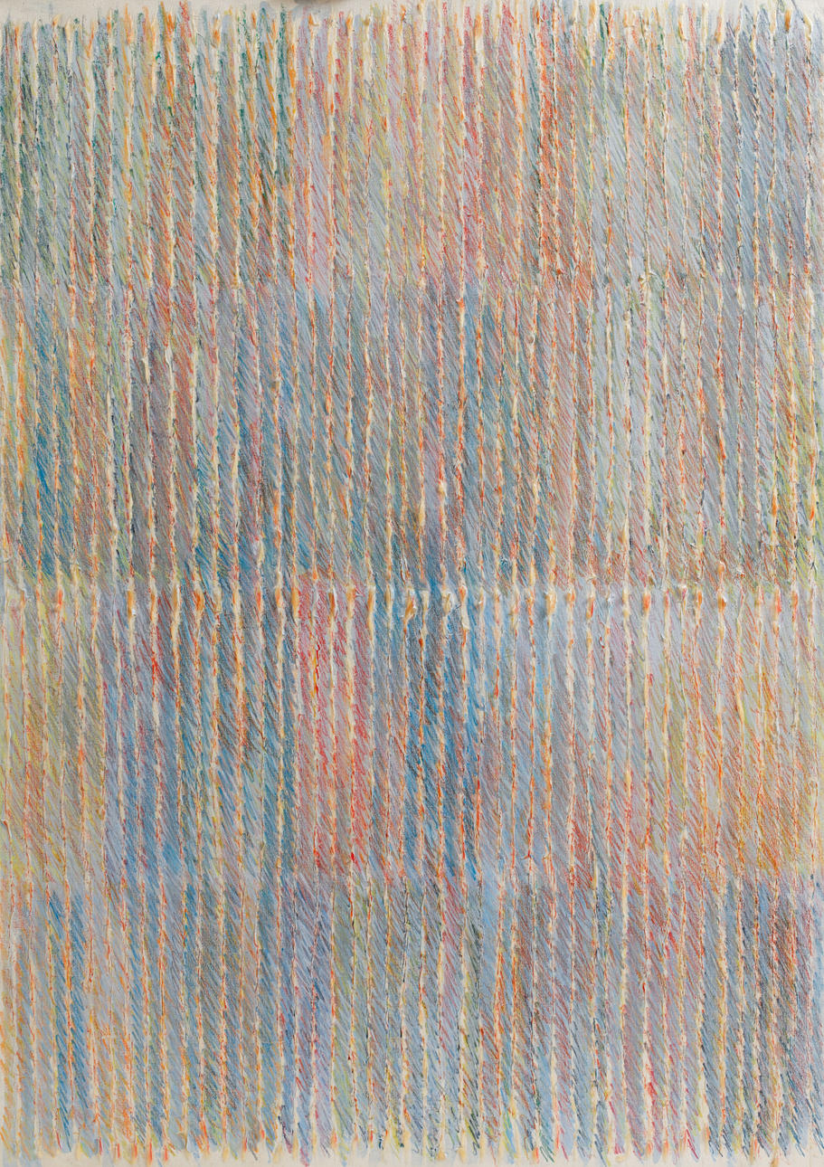 LENORE MALEN. Composition, mixed media, signed on verso.