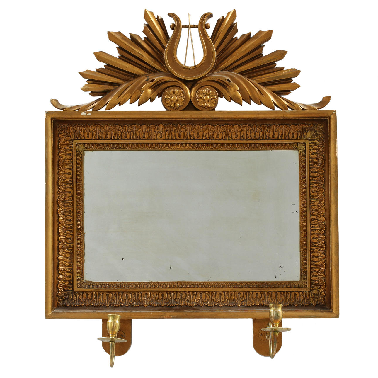 SPEGELLAMPETTER, 1 par, Göteborg, 1800-talets förra hälft, Sverige.