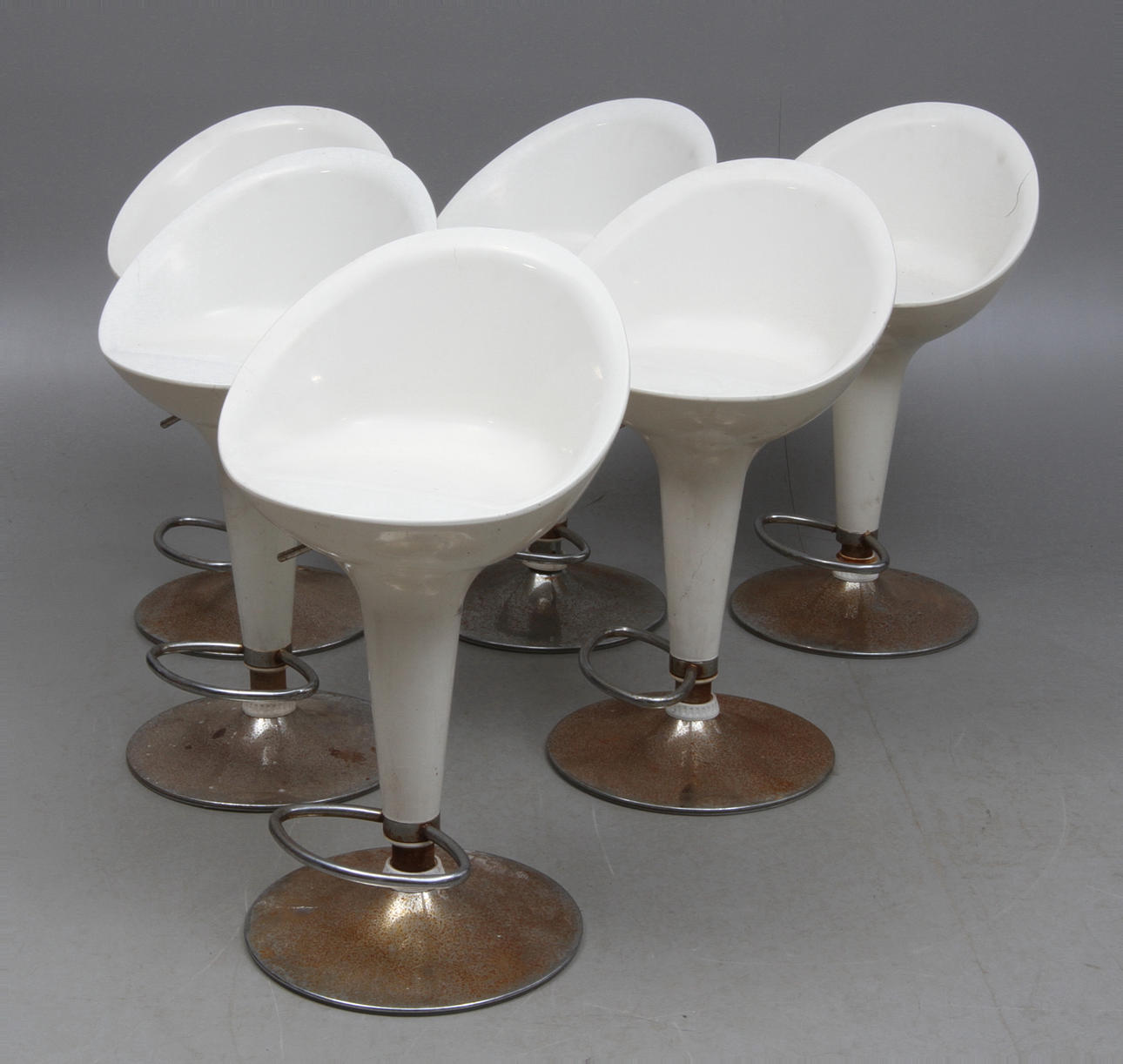 BARSTOLAR, 6 st, modern design, 1900/2000-tal.