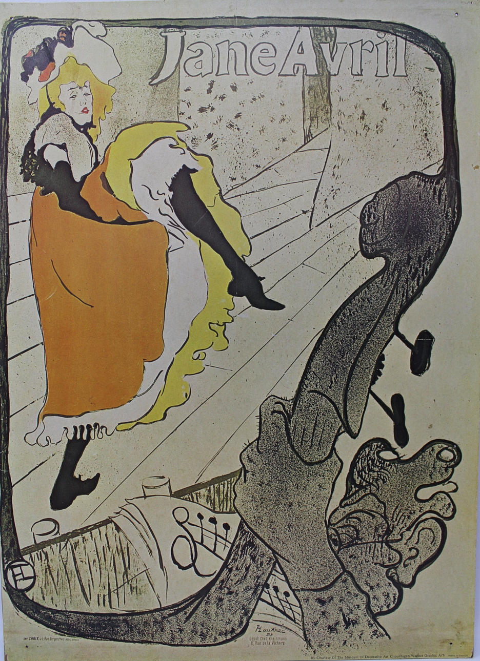 AFFSICH , Jane Avrill. Efter Henri De Touleuse-Lautrec.
