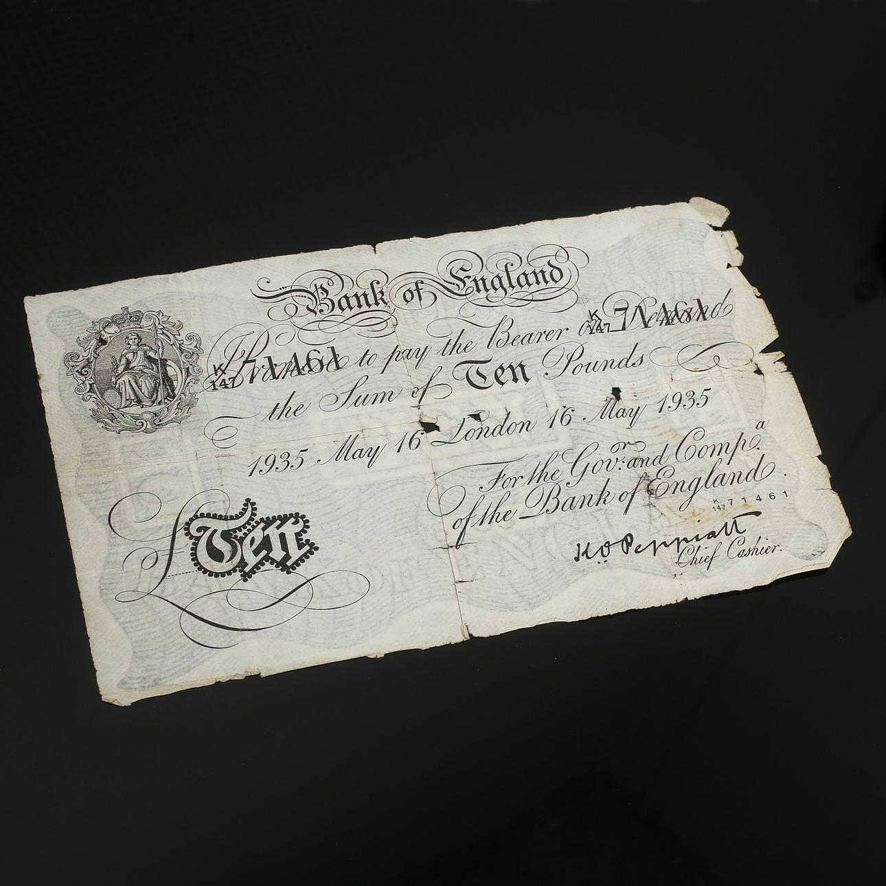 BANKNOTE, £10, forgery, Operation Bernhard.