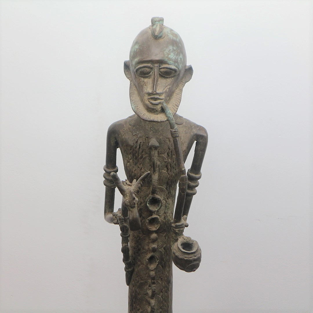 BENIN BRONZE AFRIKA FIGUR.
