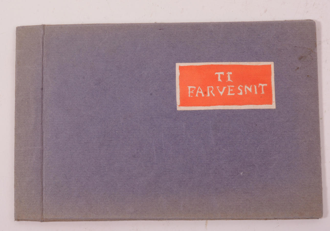 POUL ANDERSSON. Ti Original Farvesnit by Poul Andersson.