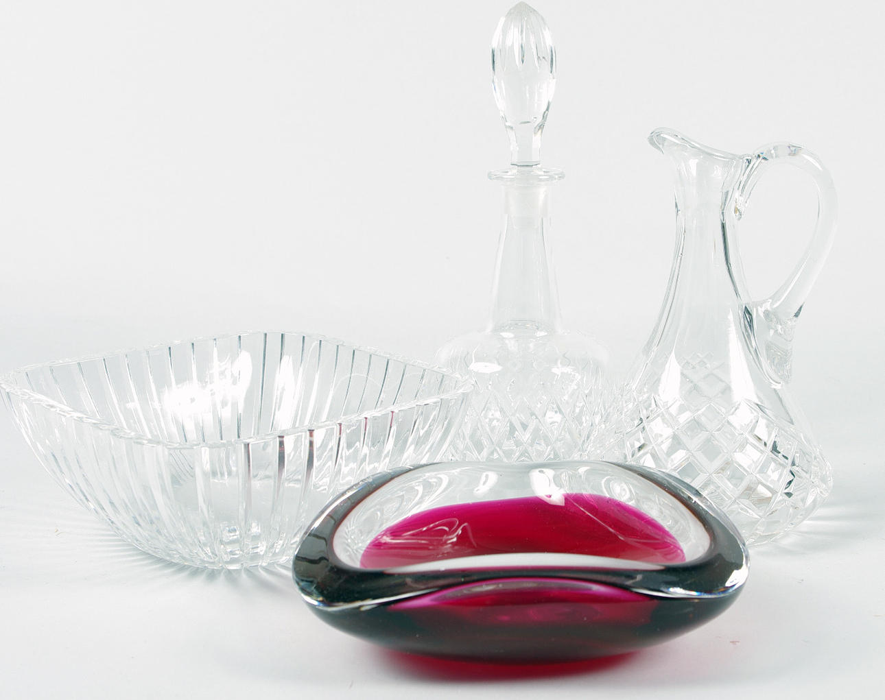 SKÅLAR SAMT KARAFFER, Orrefors/Kosta.