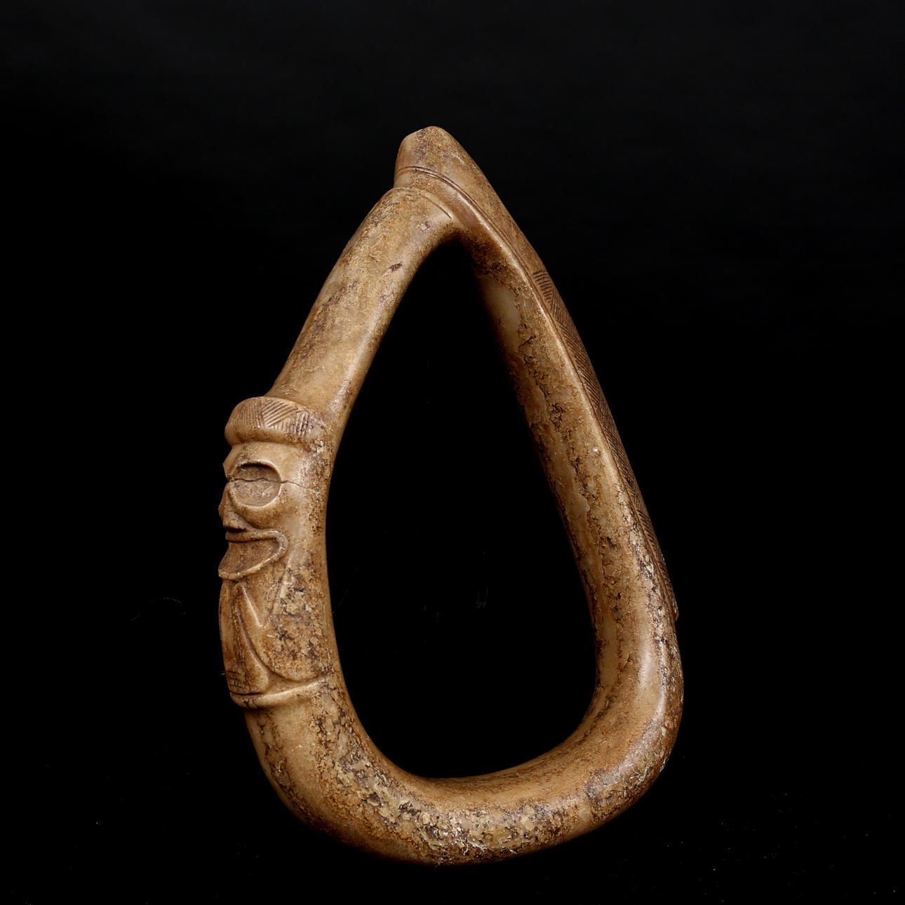 YOKE, sten, Taino ca 1000-1500 (e. Kr.)