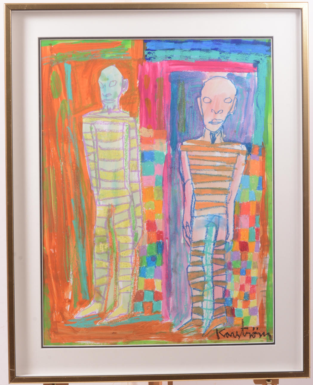 MAURITZ KARSTRÖM. watercolor pastels.