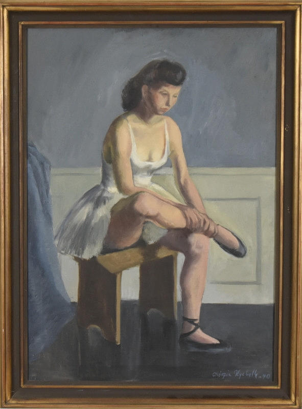 OIDENTIFIERAD KONSTNÄR. Olja på duk.