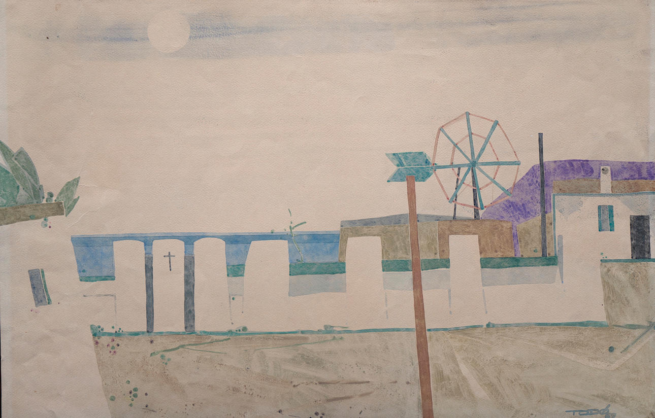 FRANCESC TODÓ. "Mühle auf Ibiza".
