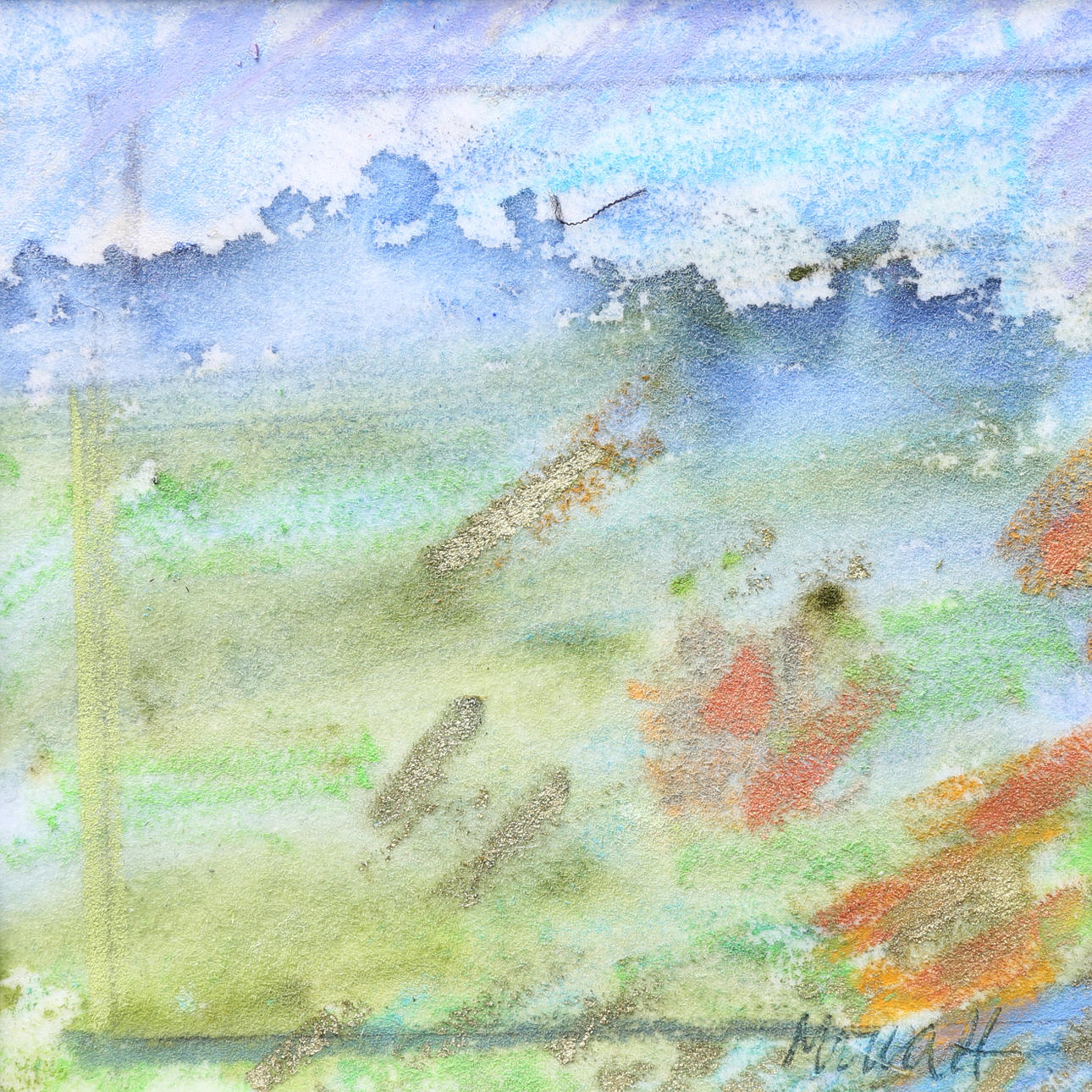 MONA HEDIN. Akvarell, signerad.