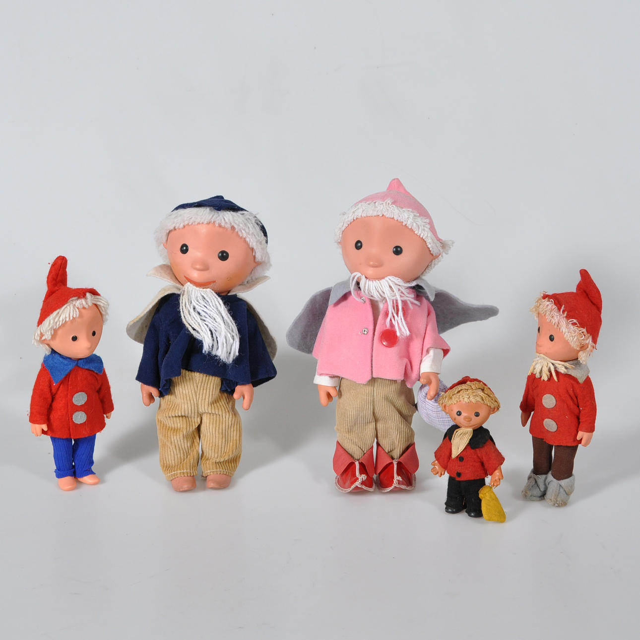 PUPPEN, 5 "John Blund", um 1970.