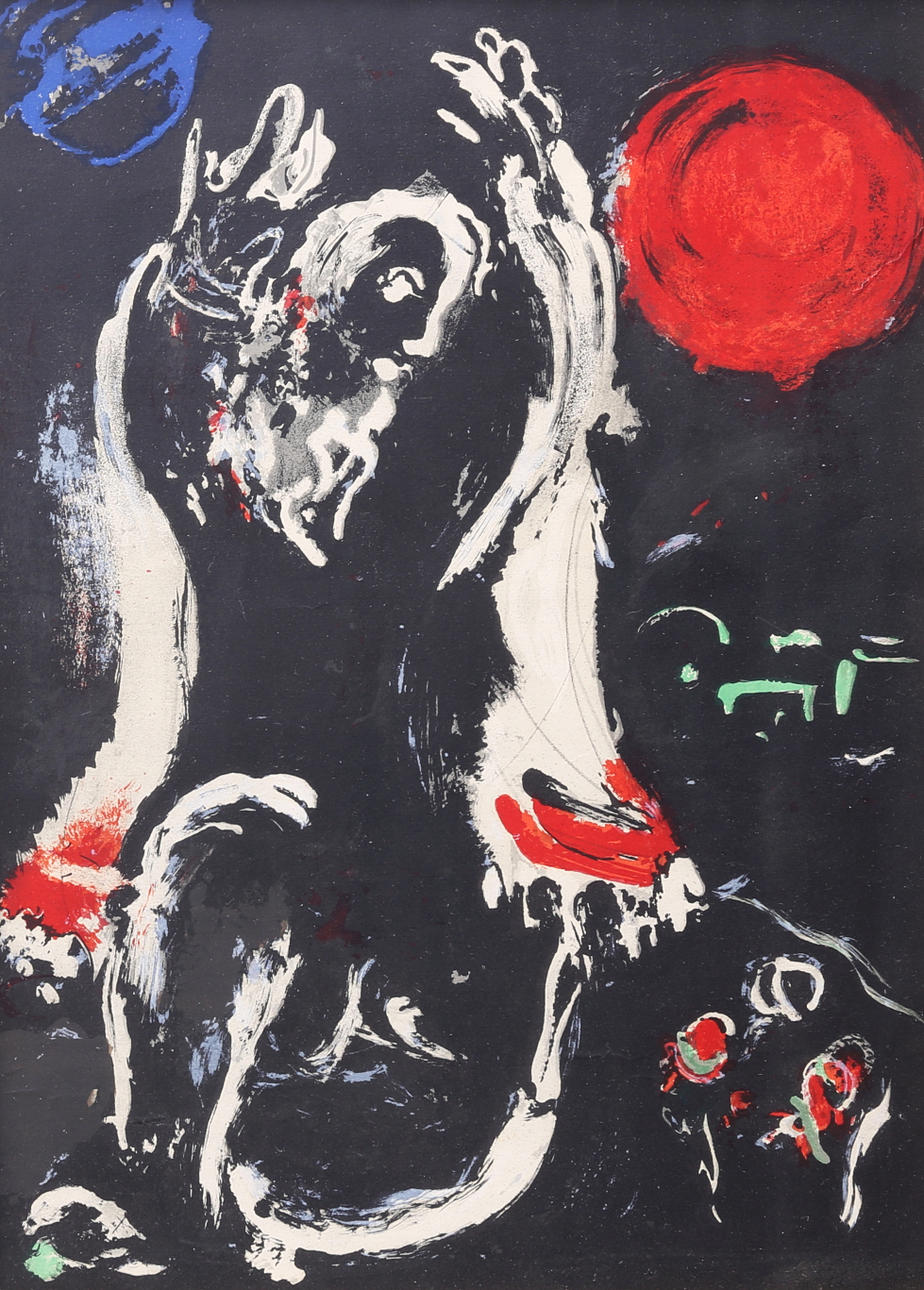 MARC CHAGALL. Tryck, signerad i tryck.