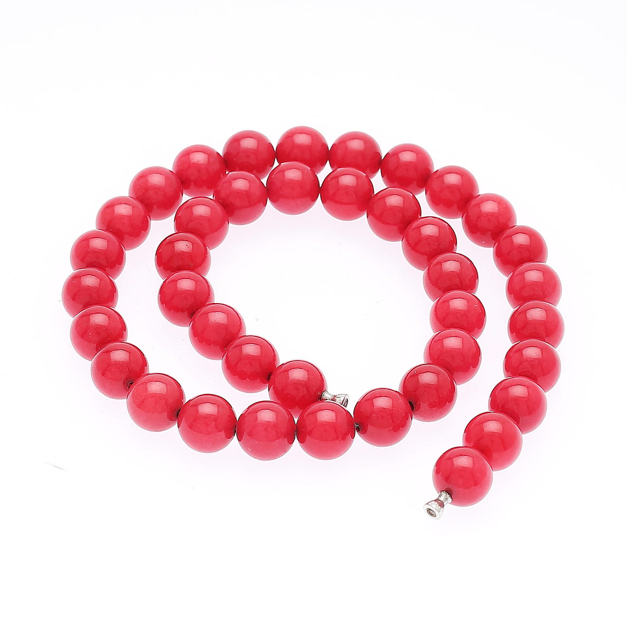 OLE LYNGGAARD. Halskæde, røde sten.