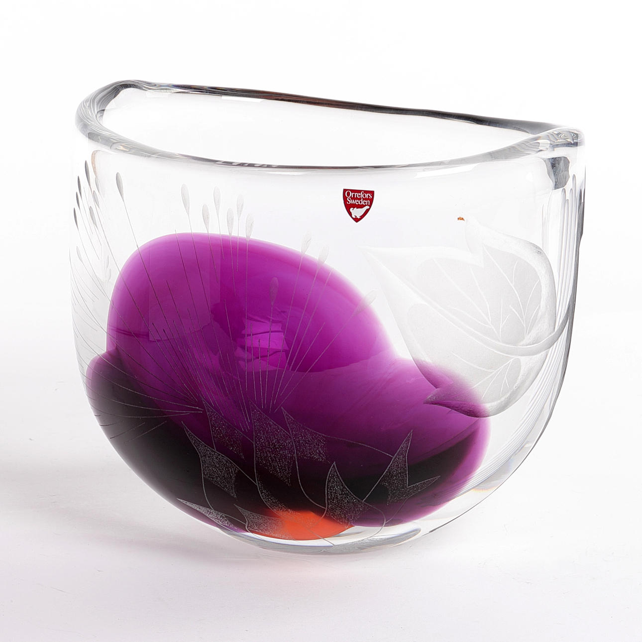 OLLE ALBERIUS, skål, Orrefors.