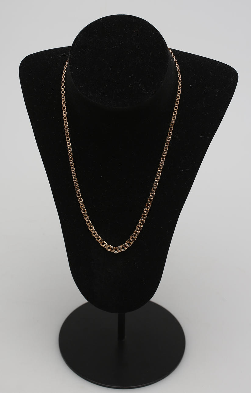 HALSKEDJA i röd guld 18K.