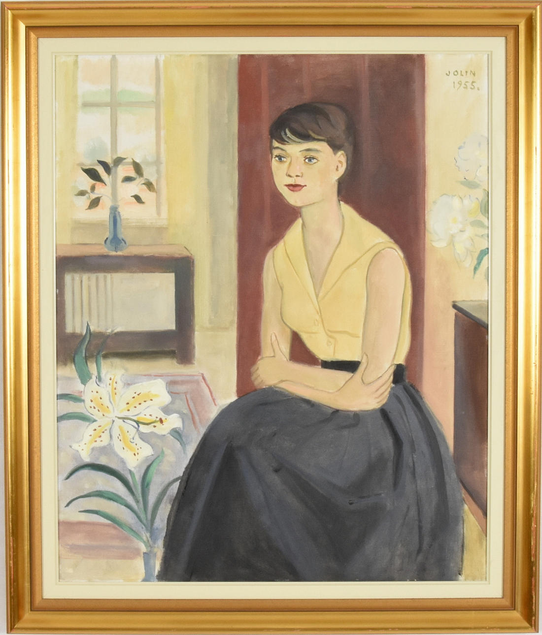 EINAR JOLIN. Olja på duk.