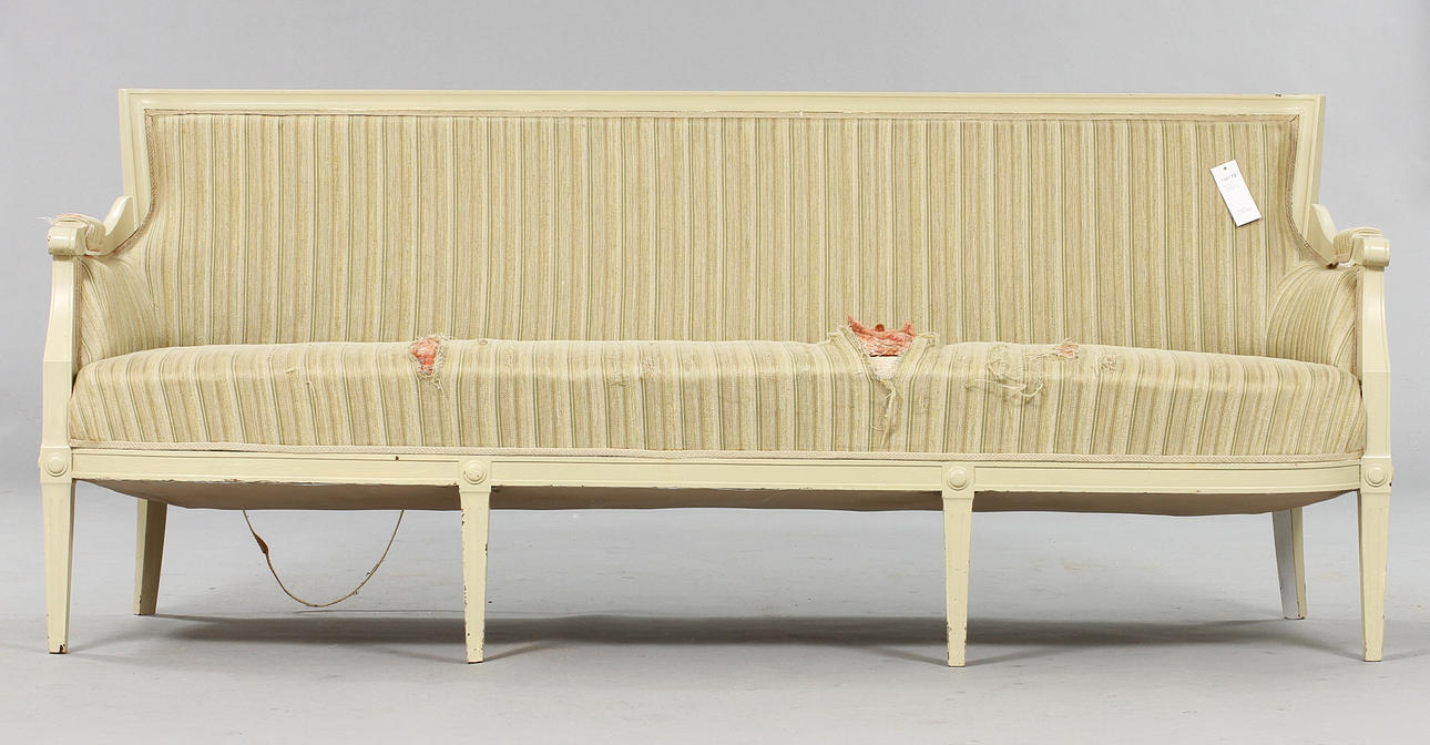 SOFFA, gustaviansk stil, 1800/1900-tal.