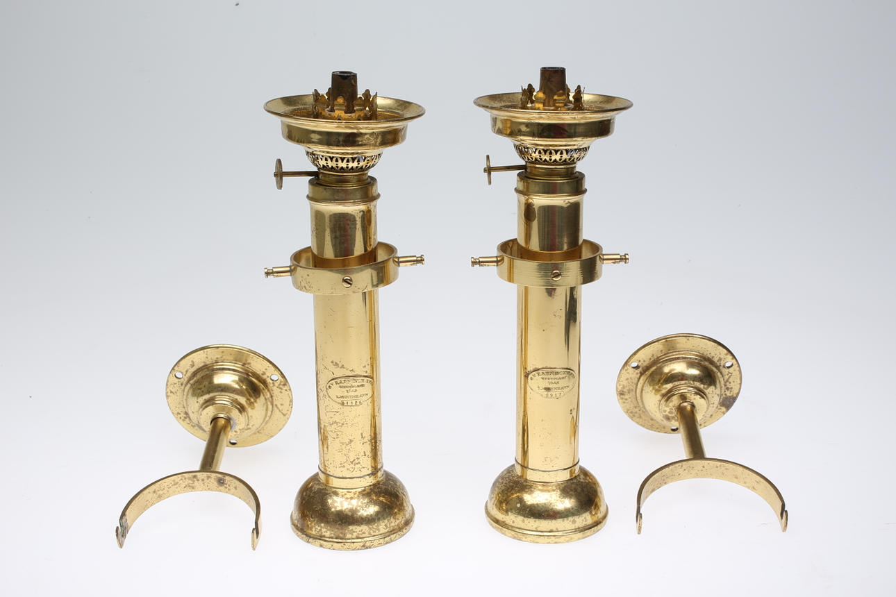 SKEPPSOLJELAMPOR, 2 st G V Harnisch Eftr.