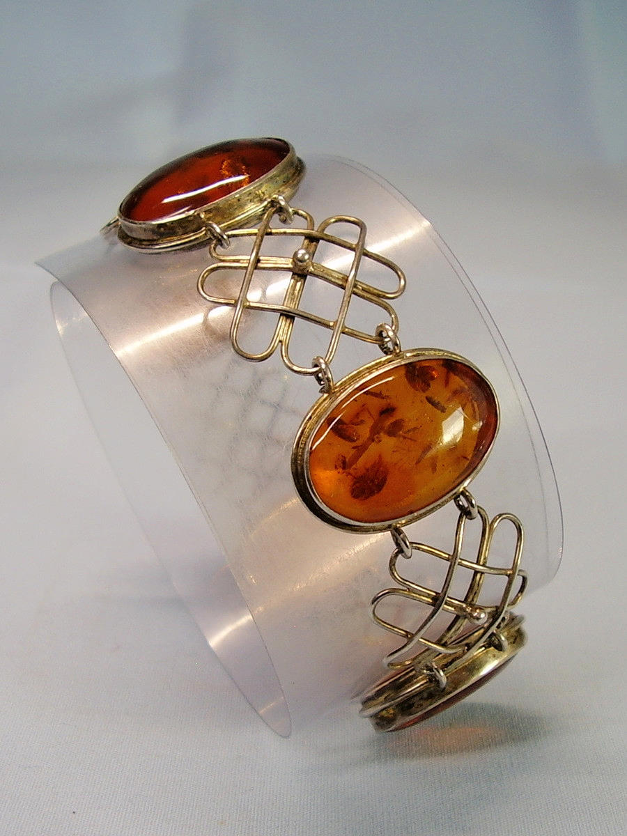 AMBER BRACELET LOUIS VAUSCH SILVER 835.