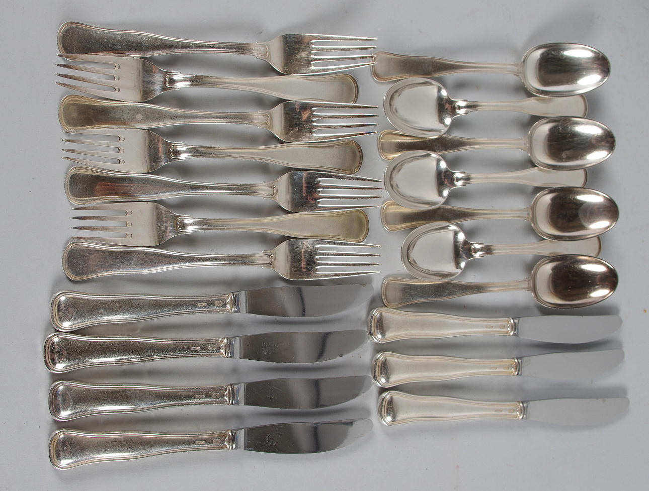 BESTICKUPPSÄTTNING, silver, "Gammel dansk".