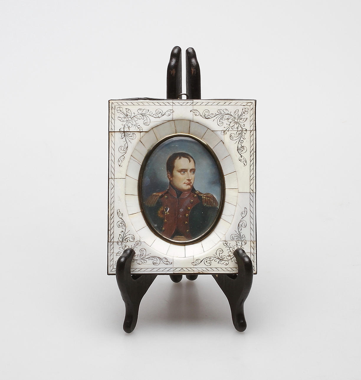 MINIATYRMÅLNING, 1800-talets slut. Porträtt av Napoleon Bonaparte.