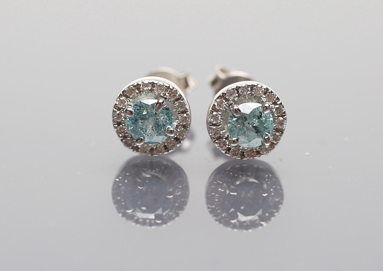 DIAMANT ÖRA DUBBAR, PAR.