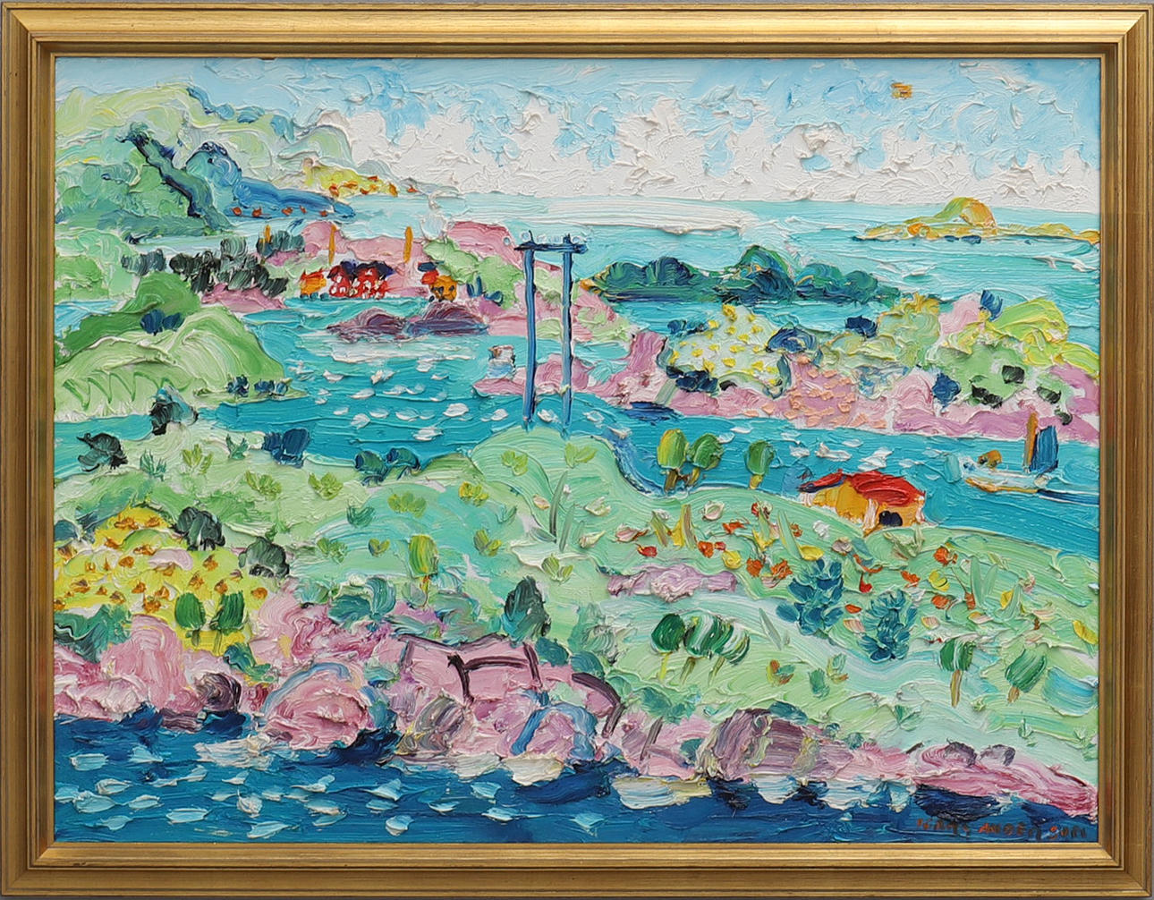 JERRY ANDERSSON. Archipelago landscape, oil on canvas.