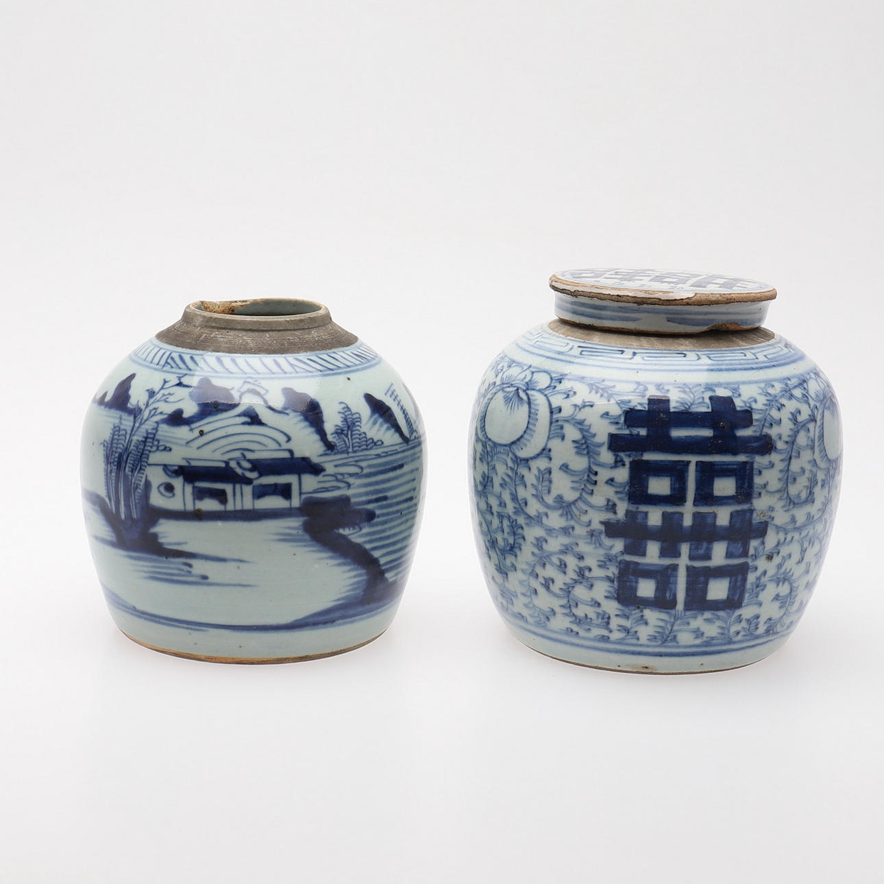 JUNGEN, 2 Stück, China um 1800.