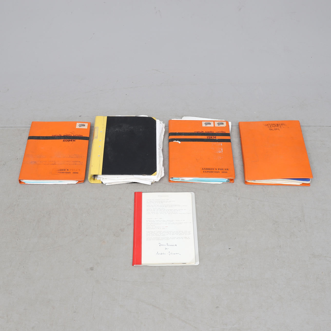 WORKING MATERIAL, from the film "Ingenjör Andrées Luftfärd".