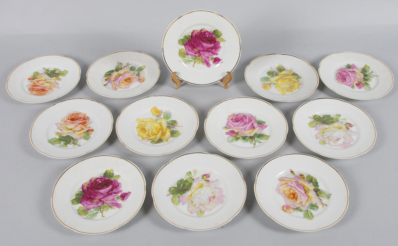 FRUKTASSIETTER, 12 stycken, Tyskland.