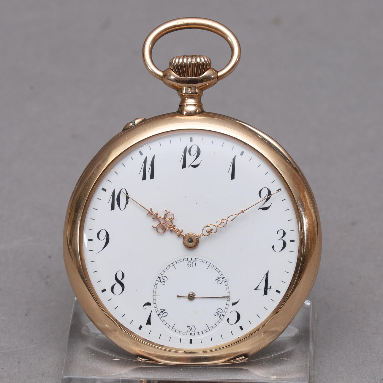 POCKET WATCH, 14K gold, IWC, 1910.
