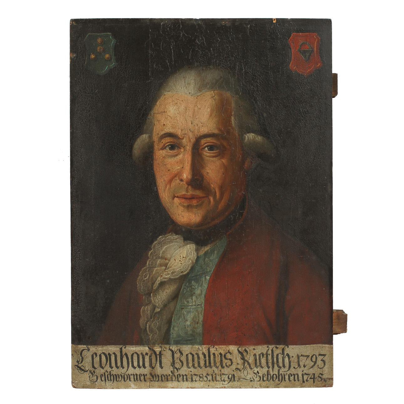 OKÄND KONSTNÄR, olja på pannå, 1800-tal.