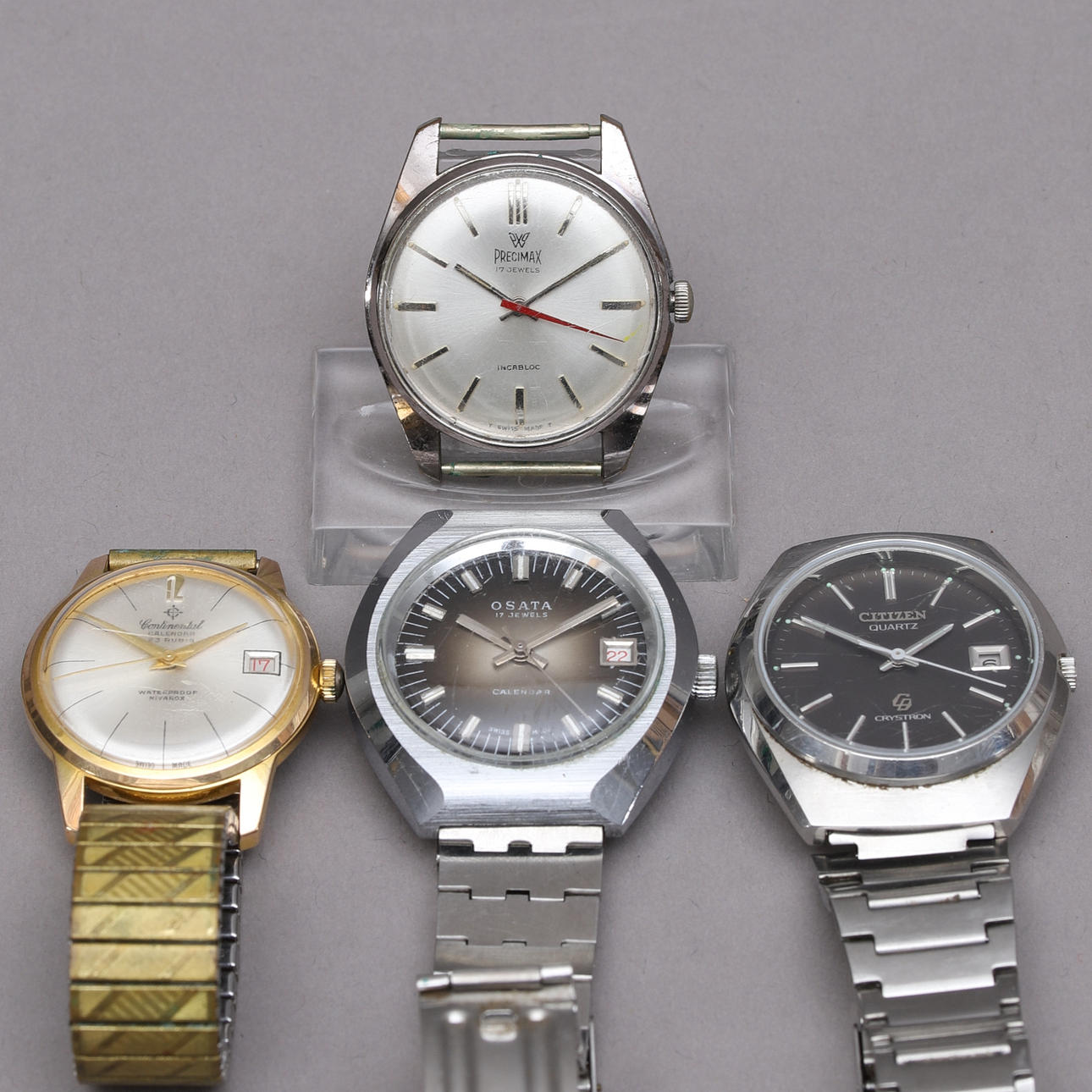 BRACELET WATCH, 4 pcs, i.a. Citizen & Precimax.