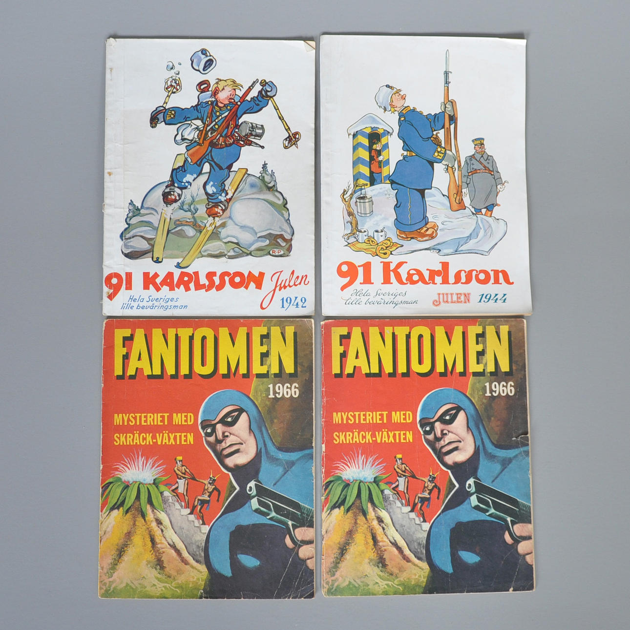 Tidningar, 91:an och Fantomen.