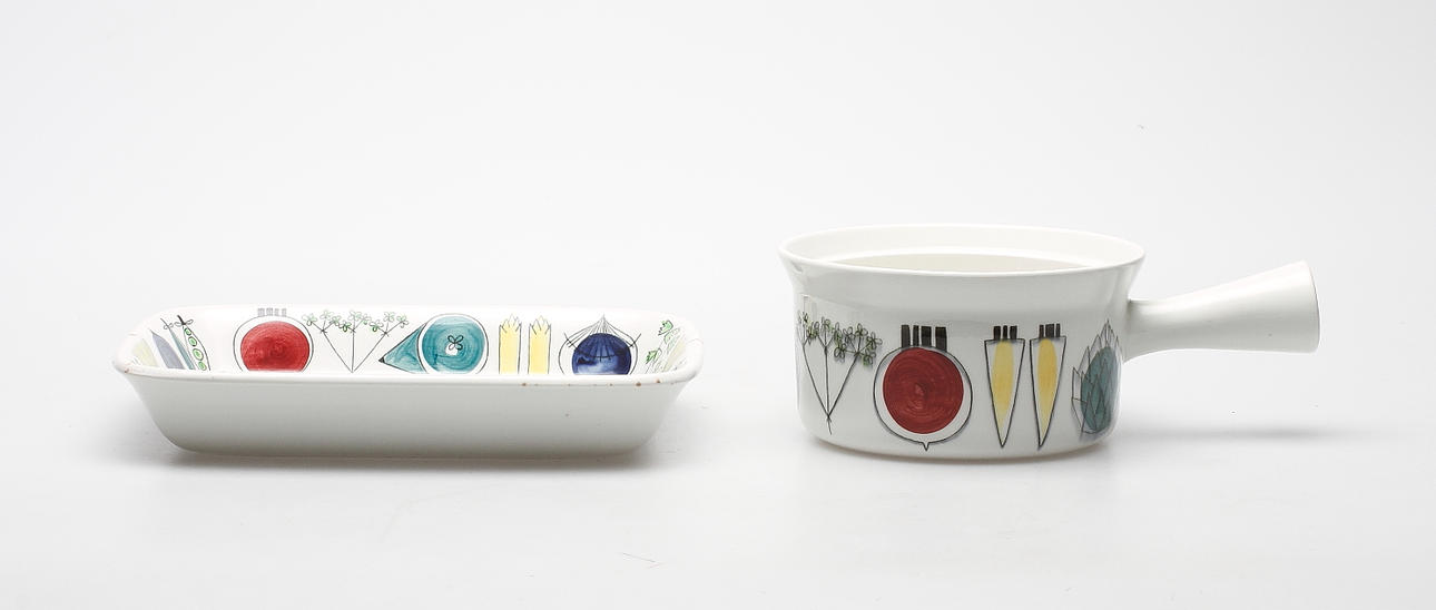 FORM och KAROTT, flintgods, "Picknick", Marianne Westman, Rörstrand.