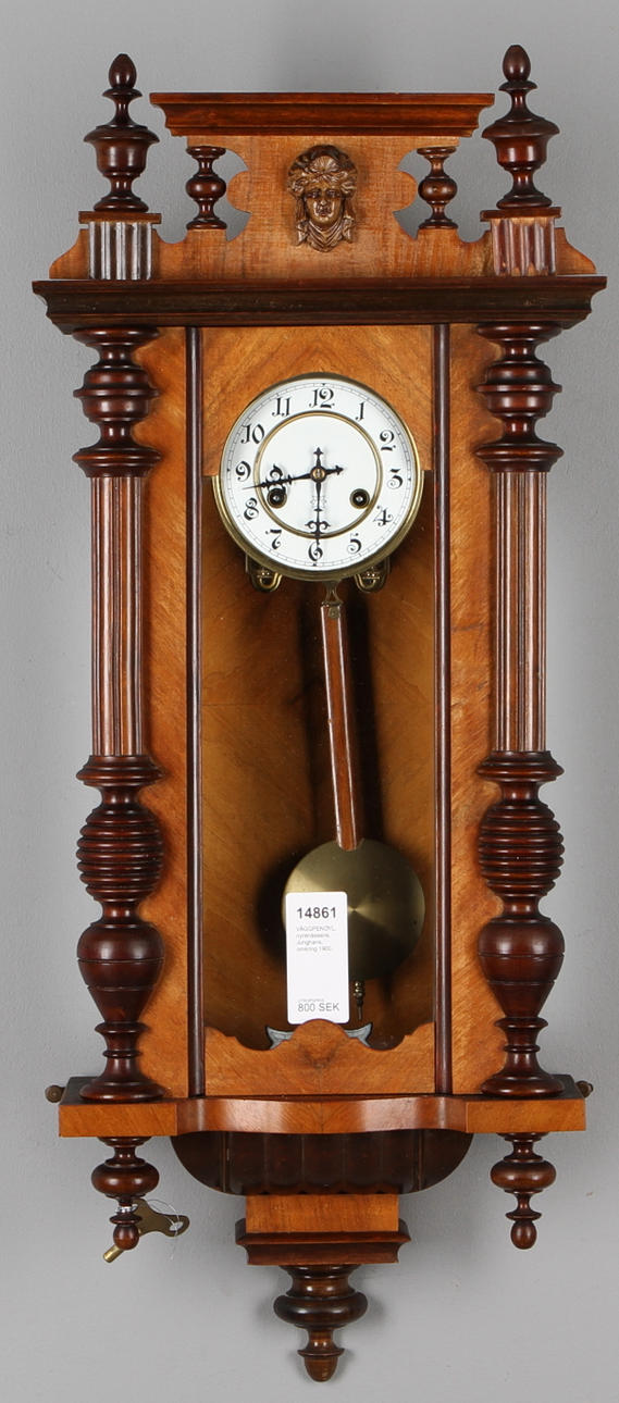 WALL PENDULUM, New Renaissance, Junghans, circa 1900.